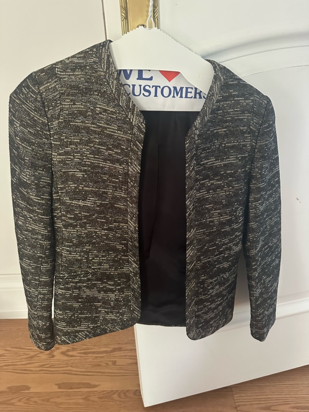 Wilfred shimmery open blazer sz0
